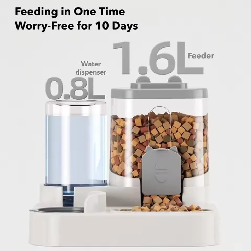Pet Large-Capacity Feeder Integrated Automatic Water Dispenser For Pets