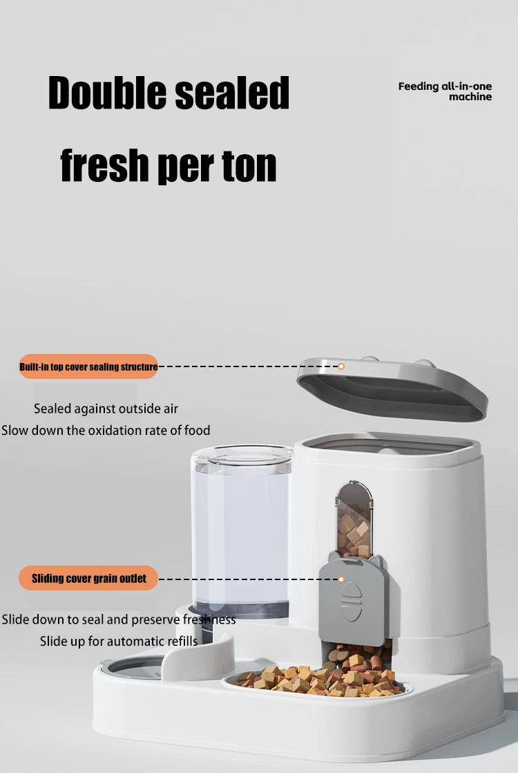 Pet Large-Capacity Feeder Integrated Automatic Water Dispenser For Pets