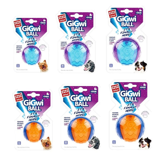 Pet Dog Squeaky Toys Ball Puppy Chew Toys Sound Pure Natural Non-toxic Rubber