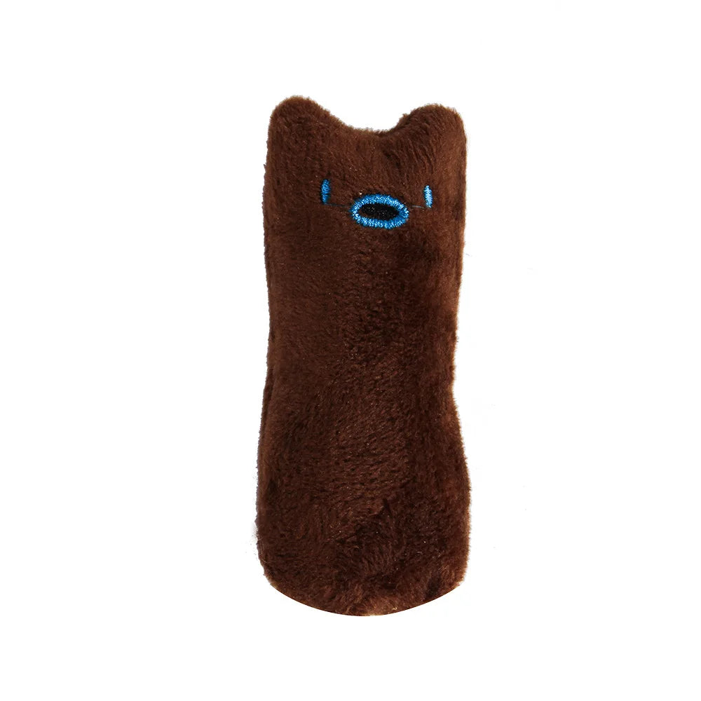Teeth Grinding Catnip Toys Funny Interactive Plush Cat Toy