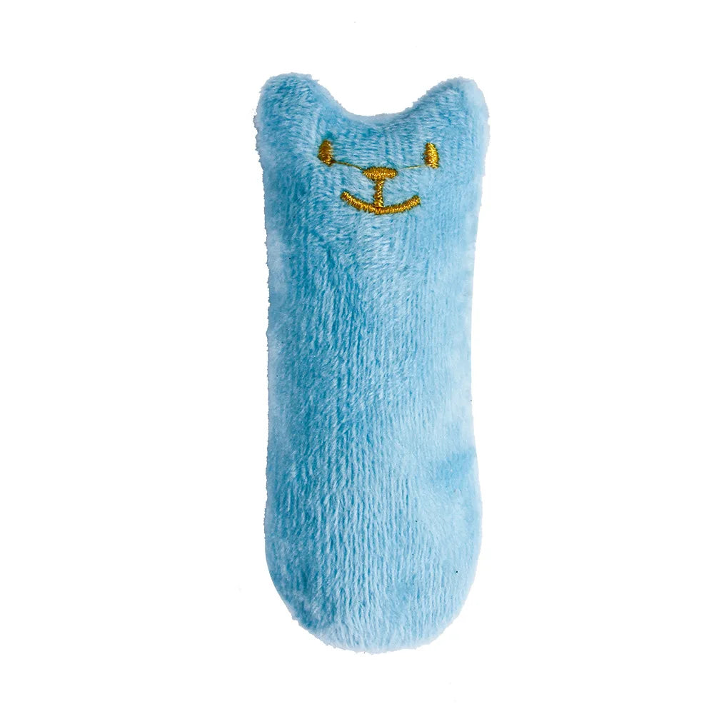 Teeth Grinding Catnip Toys Funny Interactive Plush Cat Toy