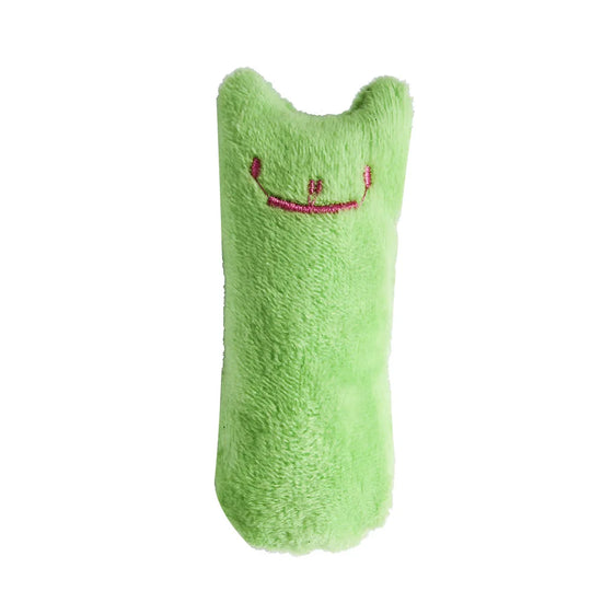 Teeth Grinding Catnip Toys Funny Interactive Plush Cat Toy