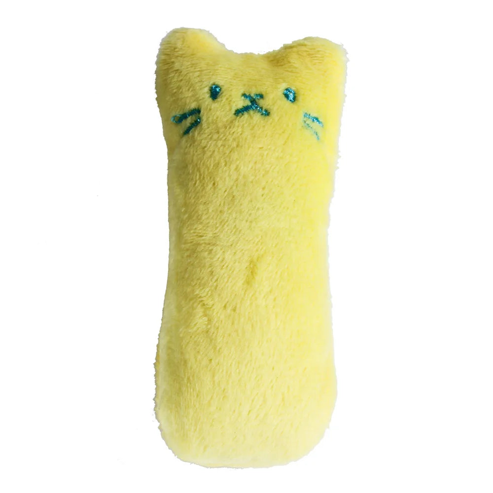 Teeth Grinding Catnip Toys Funny Interactive Plush Cat Toy