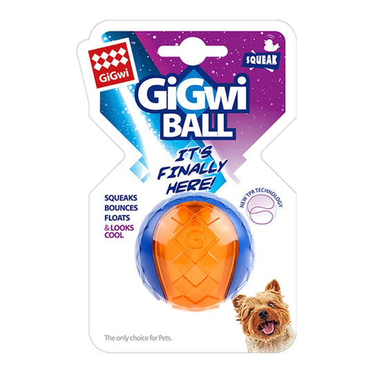 Pet Dog Squeaky Toys Ball Puppy Chew Toys Sound Pure Natural Non-toxic Rubber