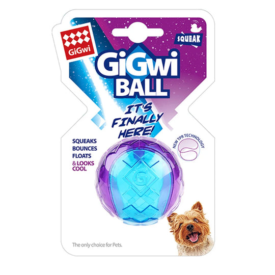 Pet Dog Squeaky Toys Ball Puppy Chew Toys Sound Pure Natural Non-toxic Rubber