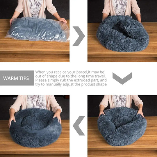40-90cm 6 Sizes Round Pet Bed for Large Dog Bed