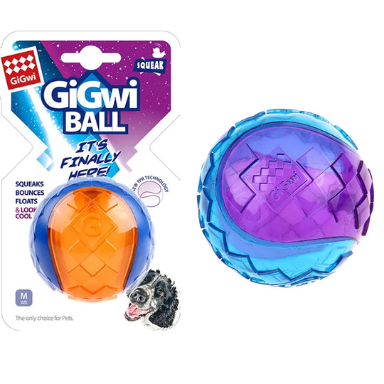 Pet Dog Squeaky Toys Ball Puppy Chew Toys Sound Pure Natural Non-toxic Rubber