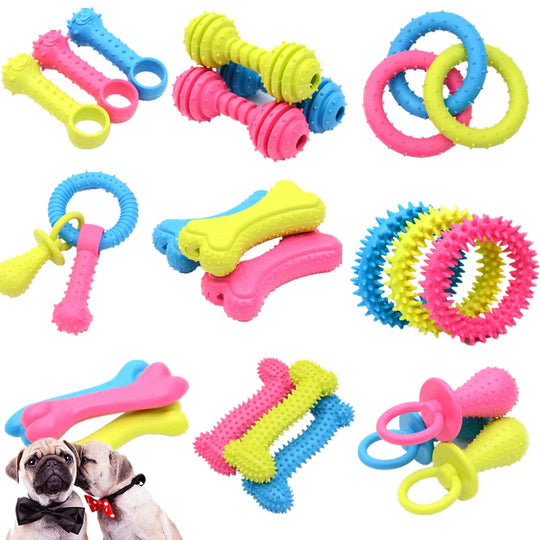 Pet Toys for Small Dogs Rubber Resistance To Bite Dog Toy Teeth Cleaning