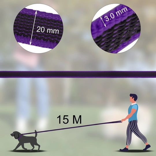 Medium Small Long Dog Leash Latex Silk Easy and Convenient Training