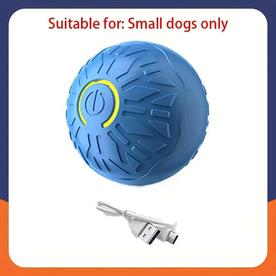 Electronic Interactive Pet Toy Moving Ball USB Automatic Moving Bouncing for Puppy