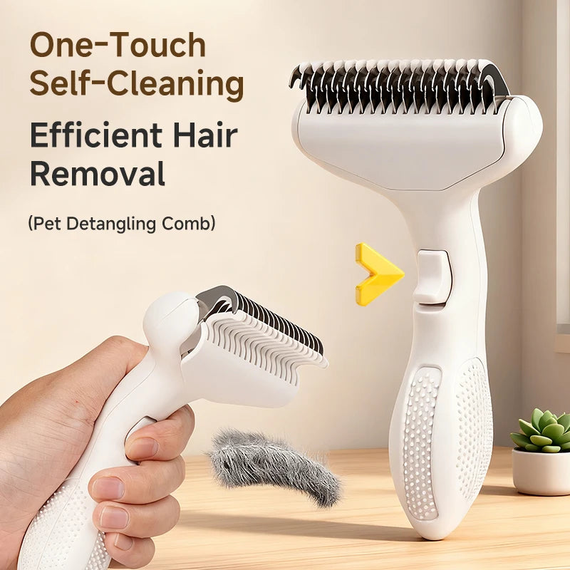 Pet Knot Comb, Cat and Dog Grooming Brush, Long and Short Haired Pet Skin Friendly Hair Removal Tool