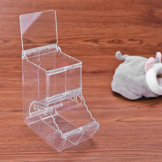 Pet Hamster Rabbit Squirrel Food Dispenser Feeder Plastic