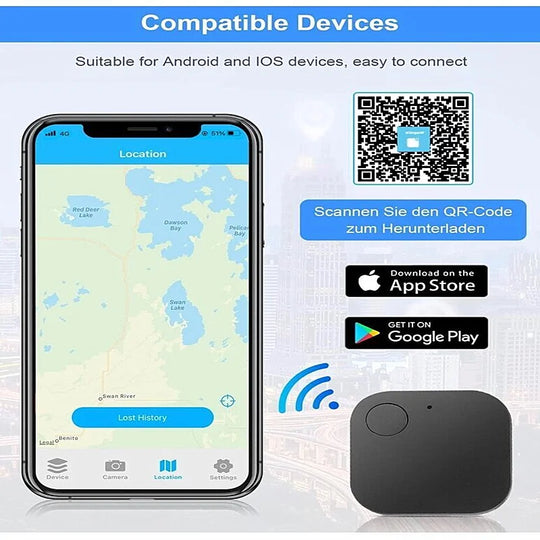Mini Bluetooth Pet tracker anti loss device tracker GPS Built in Speaker