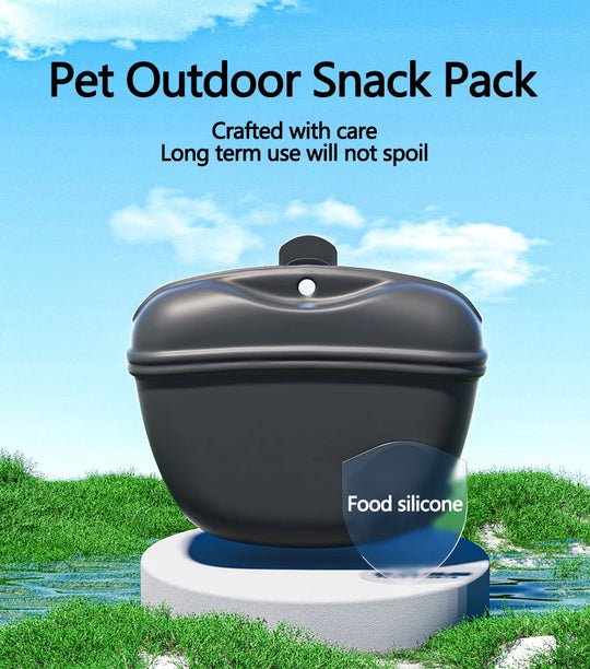 Pet Feeding Bag Outdoor Training Dog Food pocket portable Silicone