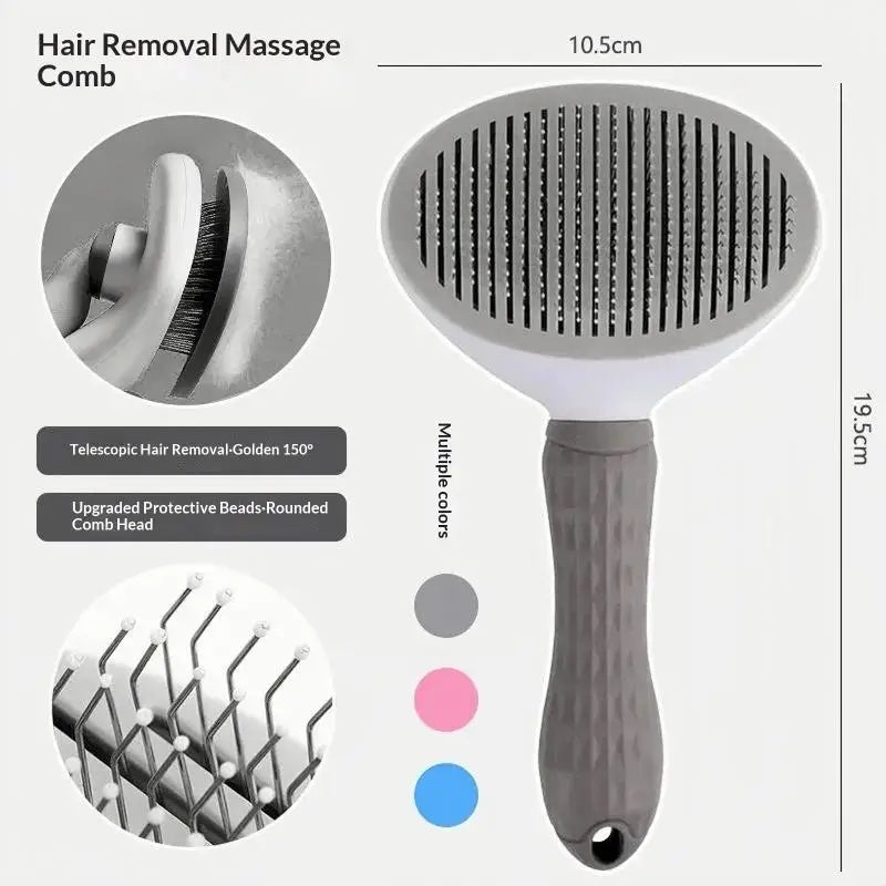 Pet Dog Brush Cat Comb Self Cleaning Pet Hair Remover