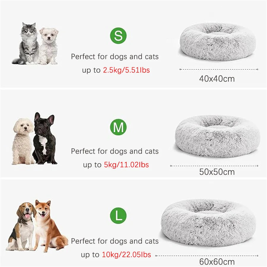 Soft Pet Cat Bed Pad Plush Warm Faux Fur D