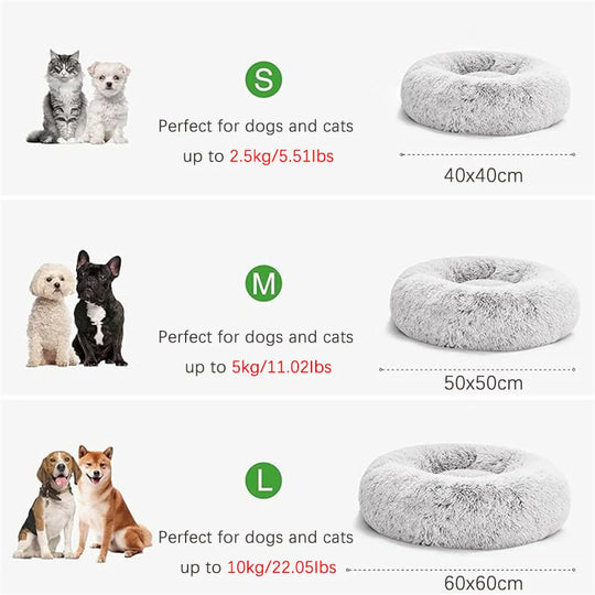 Soft Pet Cat Bed Pad Plush Warm Faux Fur D