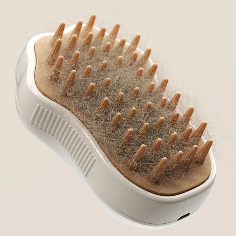 Steamy Pet Dog Brush Cat Steam Brush Electric Spray