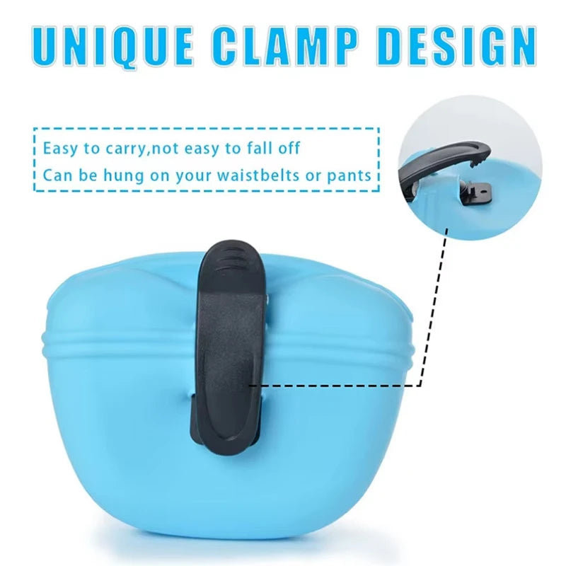 Pet Feeding Bag Outdoor Training Dog Food pocket portable Silicone