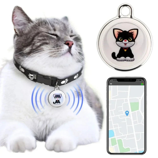 Pet Anti Lost GPS Tracker Bluetooth Compatible Real Time Tracking Smart Wearable Waterproof Locator for Dog Cat Collar Find