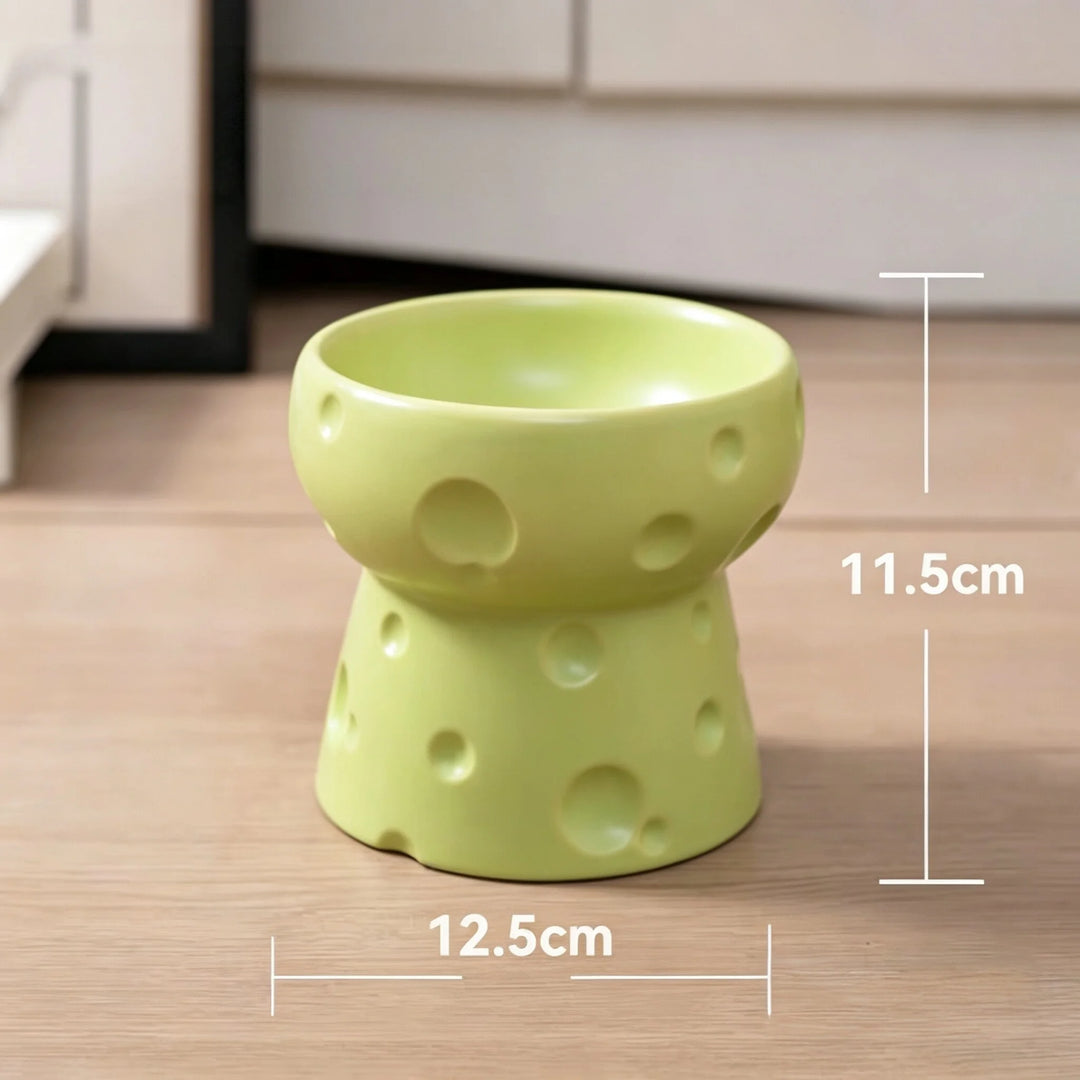 Pet Ceramic Bowl - Nordic High-Legged Ceramic Cat Food Bowl - Snack Tray - Specifically Designed for Kittens and Puppies