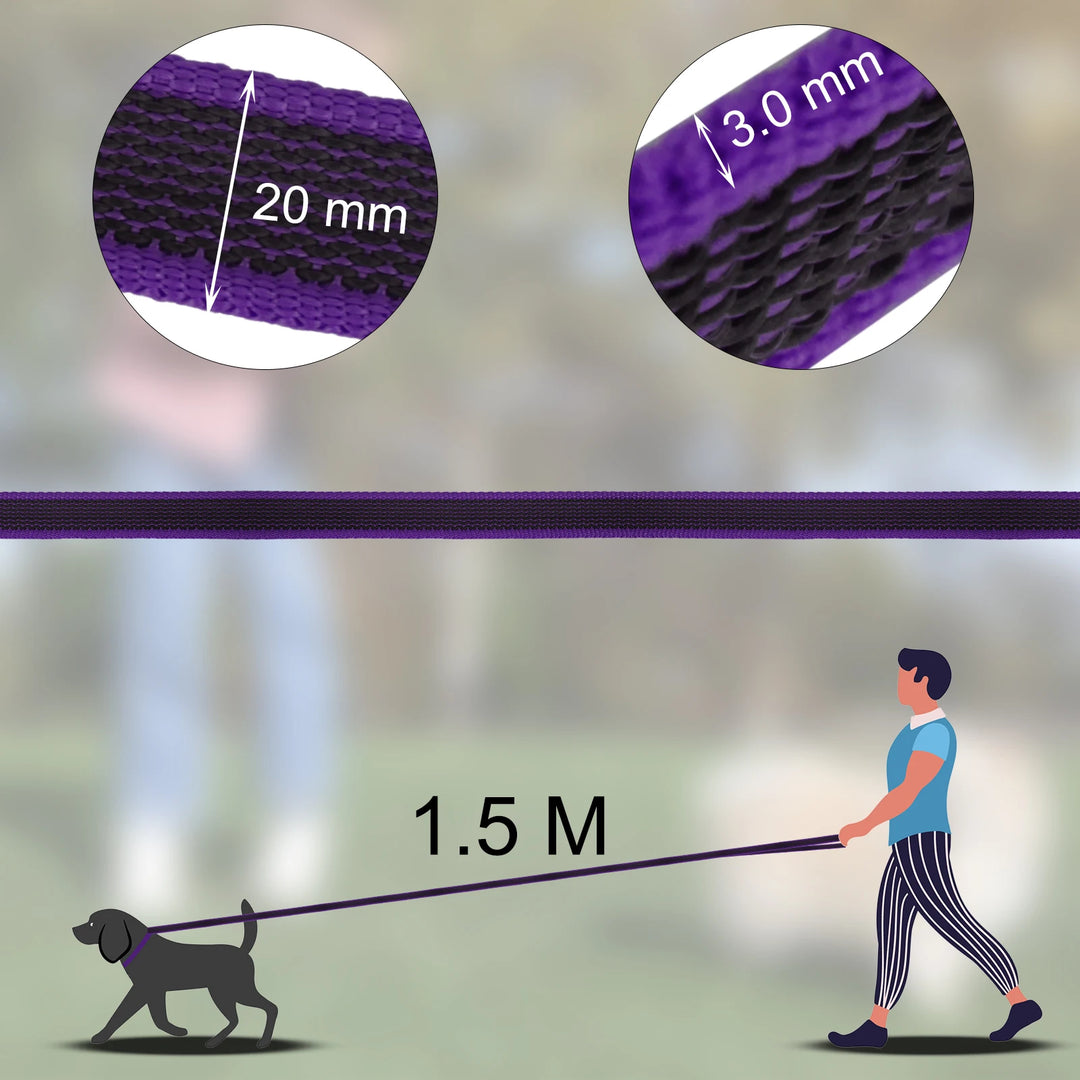 Medium Small Long Dog Leash Latex Silk Easy and Convenient Training
