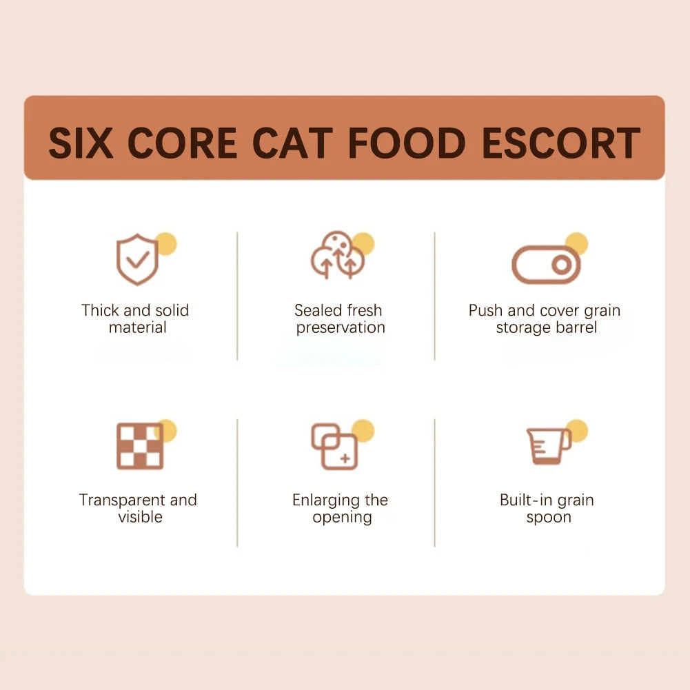 Food Barrel Storage Dry Food Bin Capacity Storage For Dog and Cats