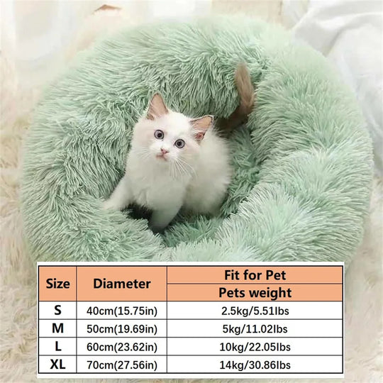 Soft Pet Cat Bed Pad Plush Warm Faux Fur D