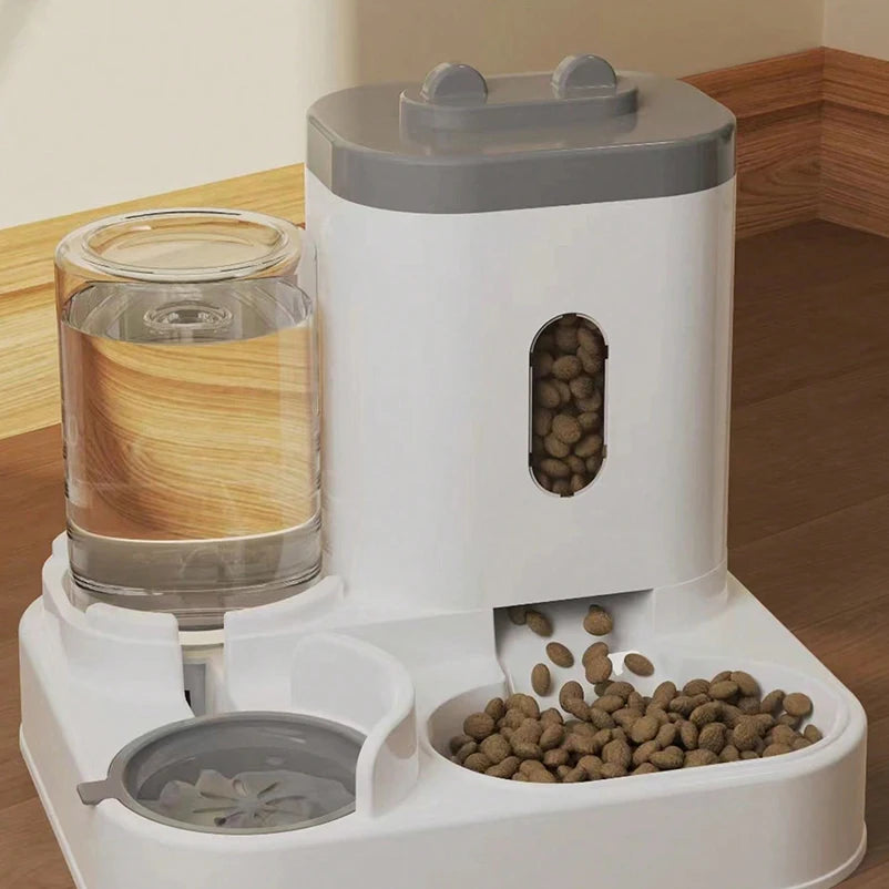 Dog Cat Standing rabbit ear feeder Water feeder Pet food set