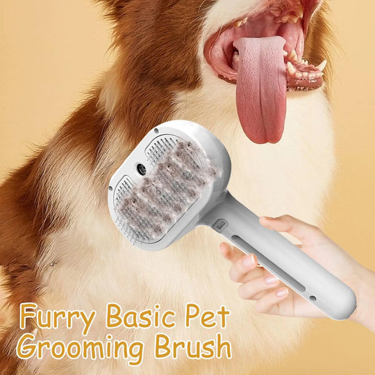 Steamy Dog Brush Electric Spray Cat Hair Brush 3 in1