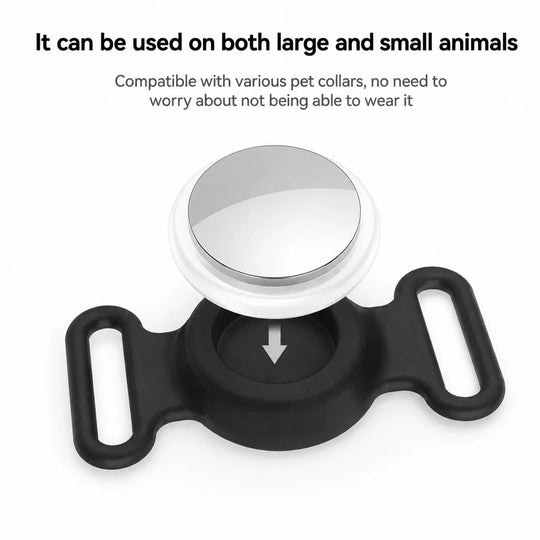 Smart Pet Tracker Tag, GPS Collar for Cats Dogs, Waterproof Finder Tag Compatible with Find My, No Monthly Fee for iOS User