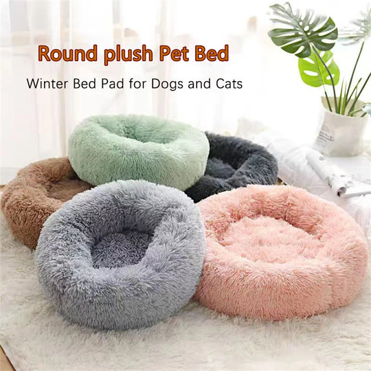 Soft Pet Cat Bed Pad Plush Warm Faux Fur D