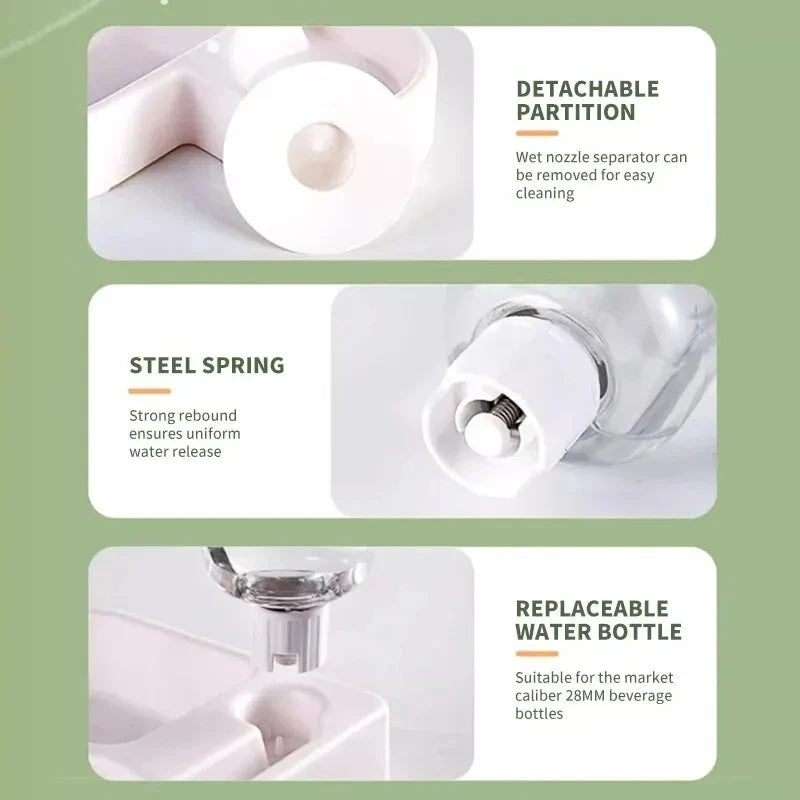 New Automatic Double Set Suitable for Cats and Dogs Drinking Pet Bowl Moisture-proof