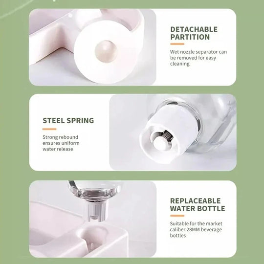 New Automatic Double Set Suitable for Cats and Dogs Drinking Pet Bowl Moisture-proof