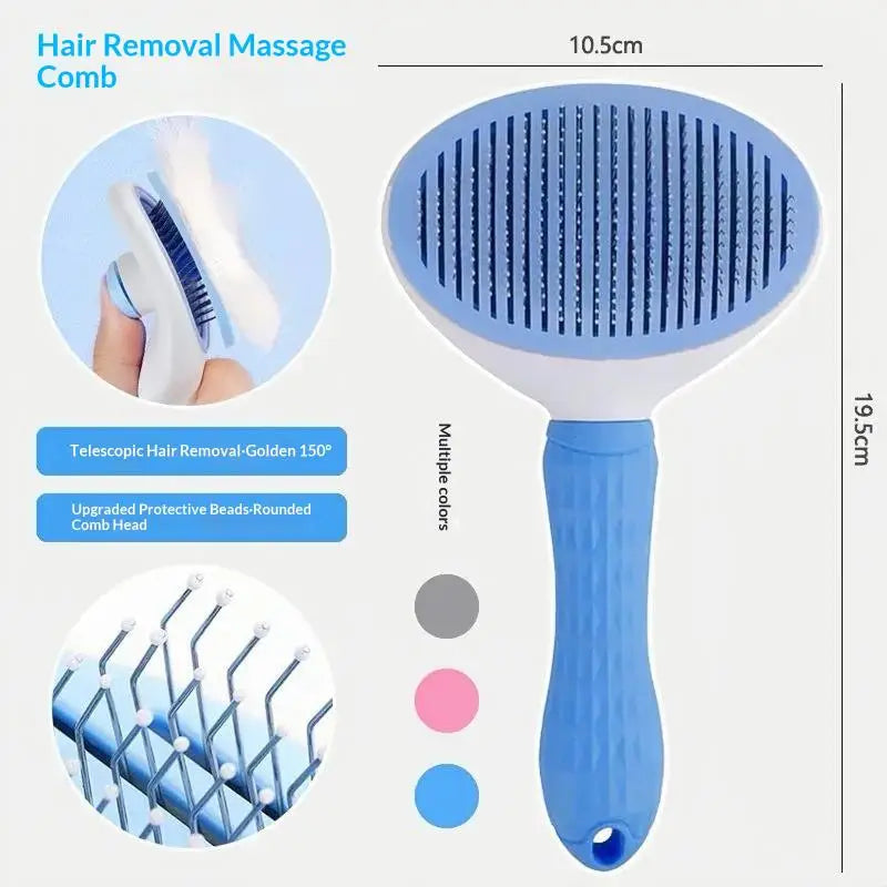 Pet Dog Brush Cat Comb Self Cleaning Pet Hair Remover