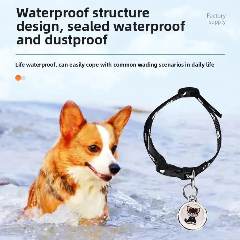Pet Anti Lost GPS Tracker Bluetooth Compatible Real Time Tracking Smart Wearable Waterproof Locator for Dog Cat Collar Find