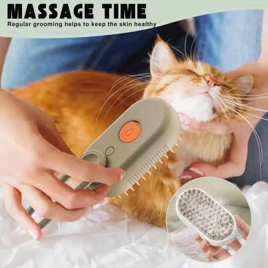 Pet Cat Grooming Comb with Electric Spray Water Steam