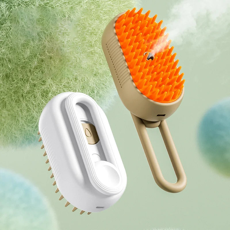 Pet Cat Grooming Comb with Electric Spray Water Steam