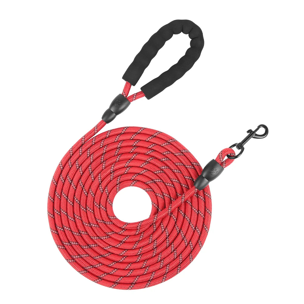 Long Dogs Training Leash for Walking Heavy Duty Nylon Leash for Agility Training