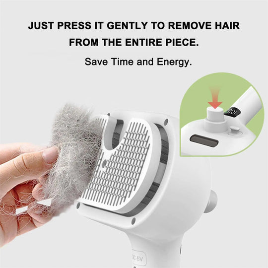 Steamy Dog Brush Electric Spray Cat Hair Brush 3 in1