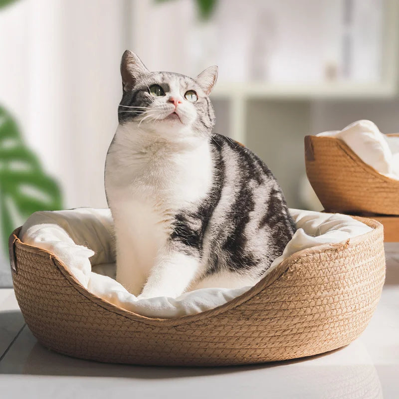 Nest Baskets Waterproof Removable Cushion Sleeping Bag Pet Bed