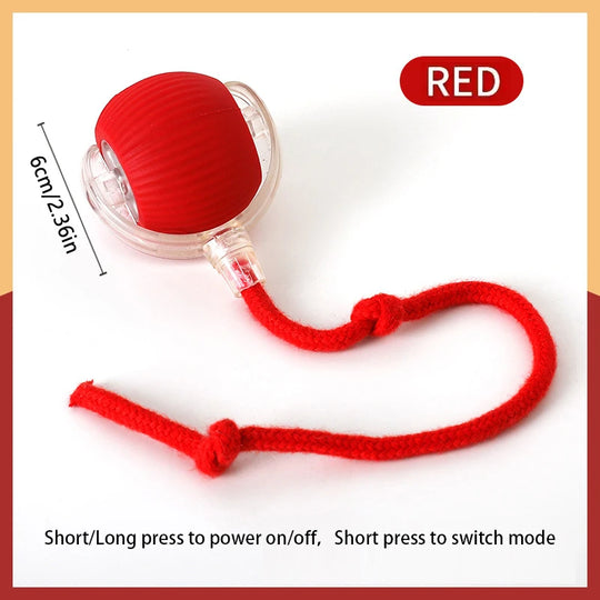 Electronic Interactive Pet Toy Moving Ball USB Automatic Moving Bouncing for Puppy