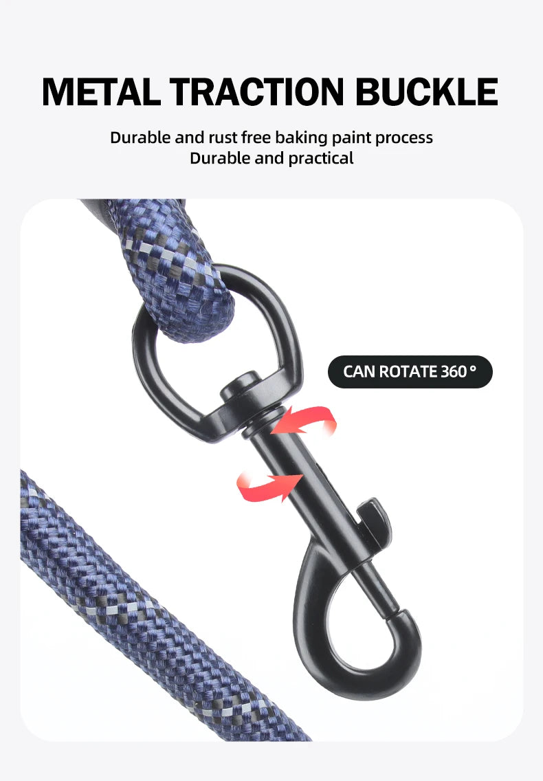 Long Dogs Training Leash for Walking Heavy Duty Nylon Leash for Agility Training