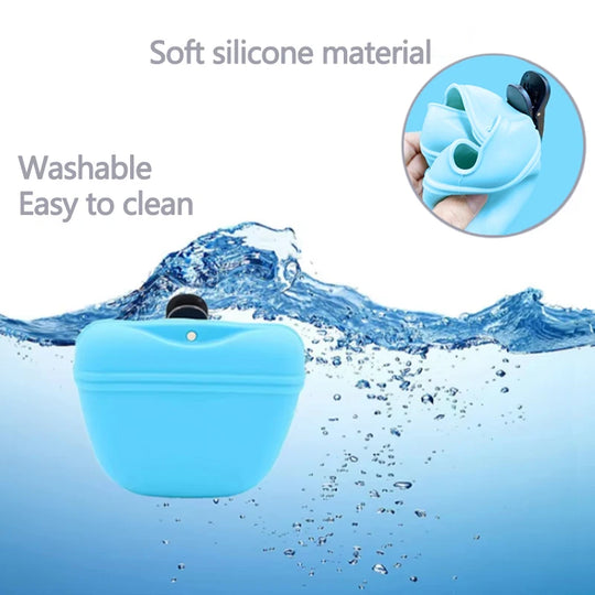 Pet Feeding Bag Outdoor Training Dog Food pocket portable Silicone