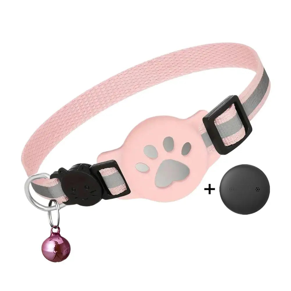 Pet Tracking GPS  Night Reflective Adjustable Collar Phone APP Lightweight Cat Tracker