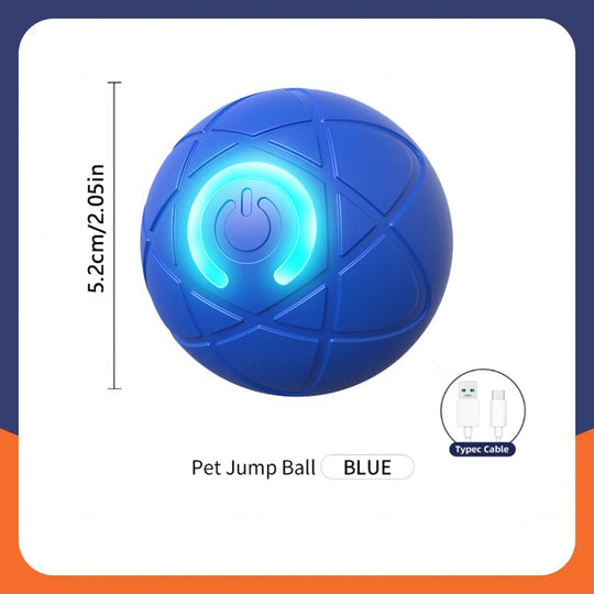 Electronic Interactive Pet Toy Moving Ball USB Automatic Moving Bouncing for Puppy
