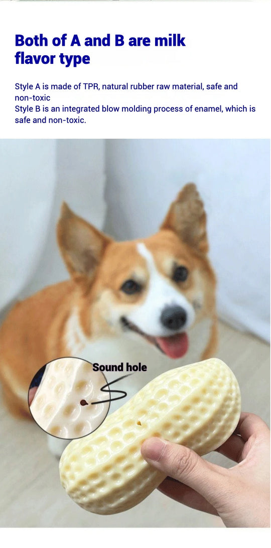 Pet Toys TPR Simulation Peanut Sound Toy