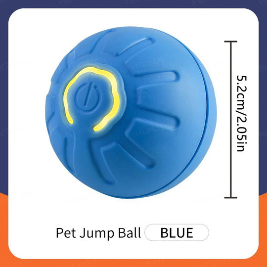 Electronic Interactive Pet Toy Moving Ball USB Automatic Moving Bouncing for Puppy
