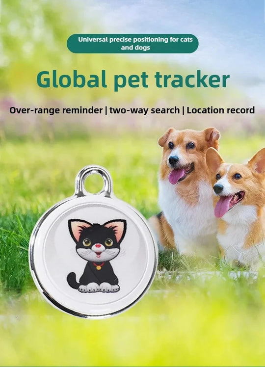 Pet Anti Lost GPS Tracker Bluetooth Compatible Real Time Tracking Smart Wearable Waterproof Locator for Dog Cat Collar Find