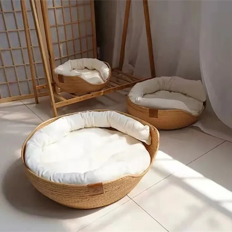 Nest Baskets Waterproof Removable Cushion Sleeping Bag Pet Bed